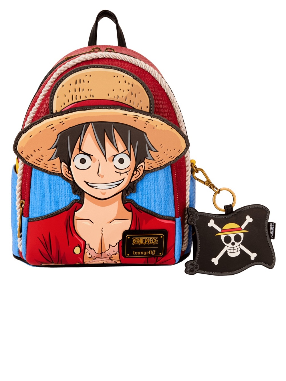Loungefly NYCC Limited Edition One Piece Luffy Cosplay Mini Backpack With Coin